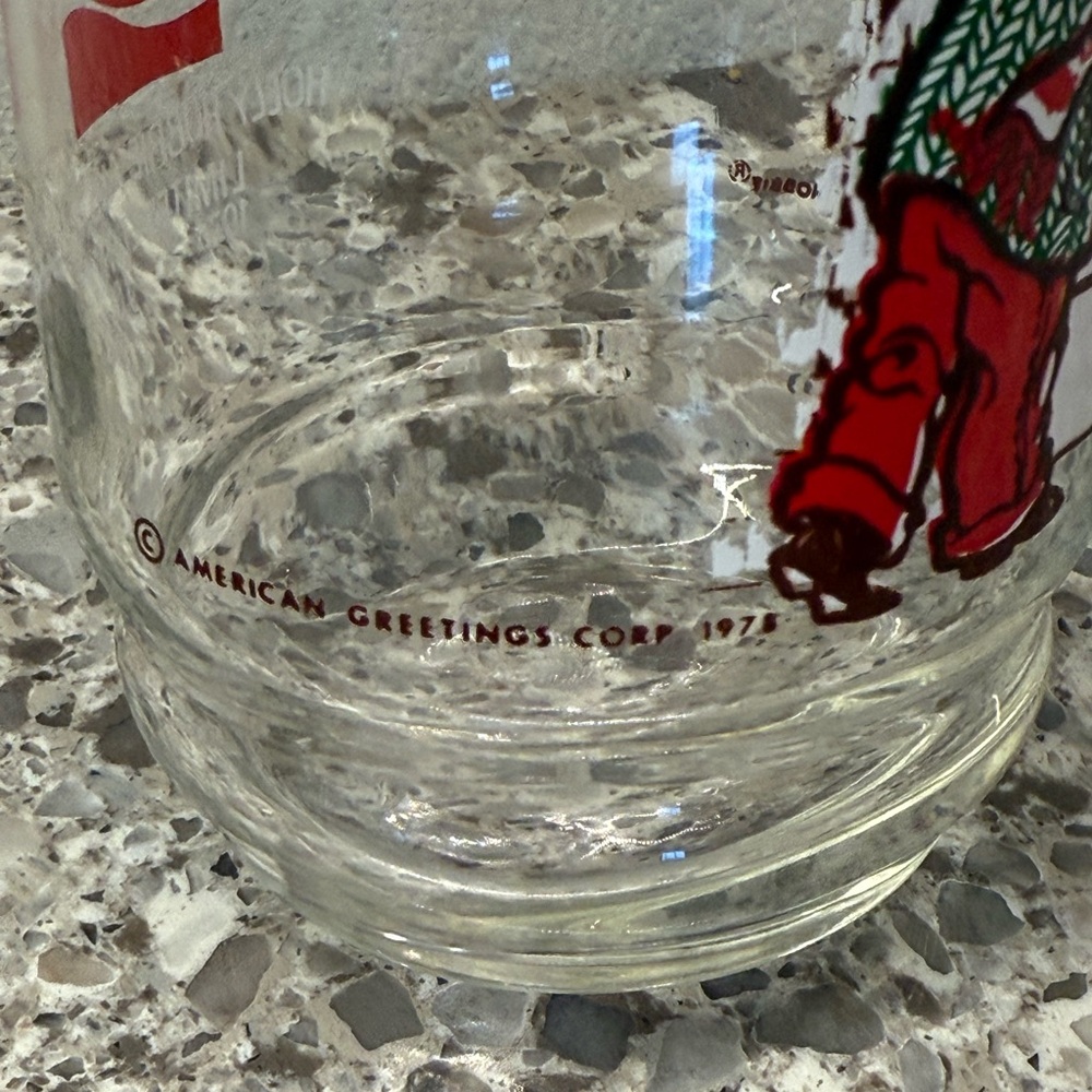 Holly Hobbie and Robby Coke Christmas Glasses - Picture 5 of 9